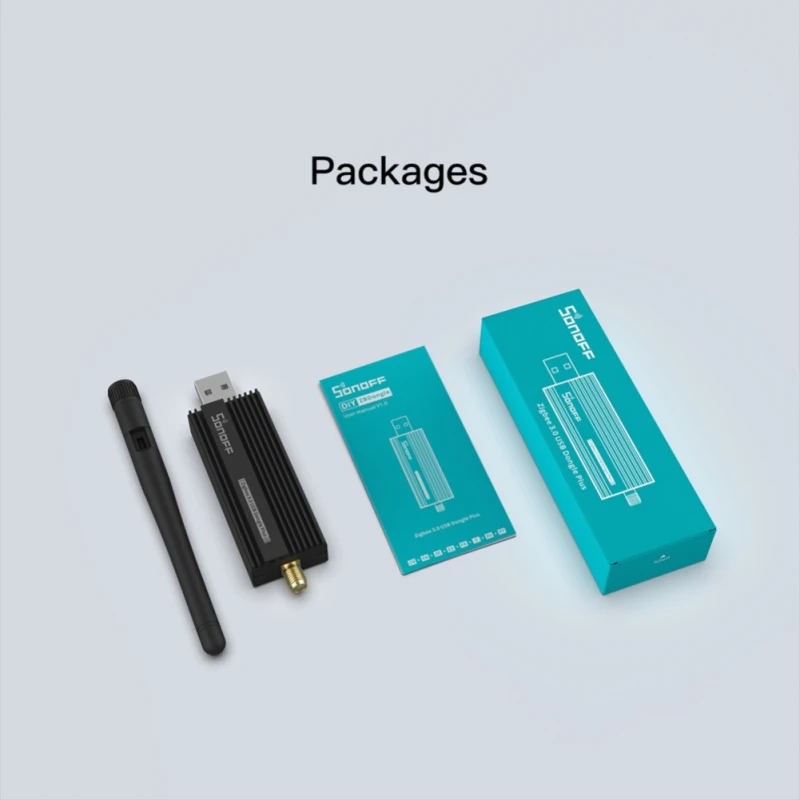 SONOFF ZB Dongle-P USB 동글 플러스 지그비 3.0 무선 지그비 게이트웨이 분석기 ZHA Zigbee2MQTT 안테나가있는 USB 스틱 캡처