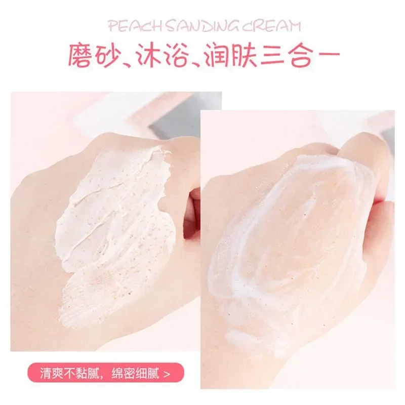 Niacinamide Body Scrub Ice Cream Peach Scrub Exfoliating Body Whitening Body Care