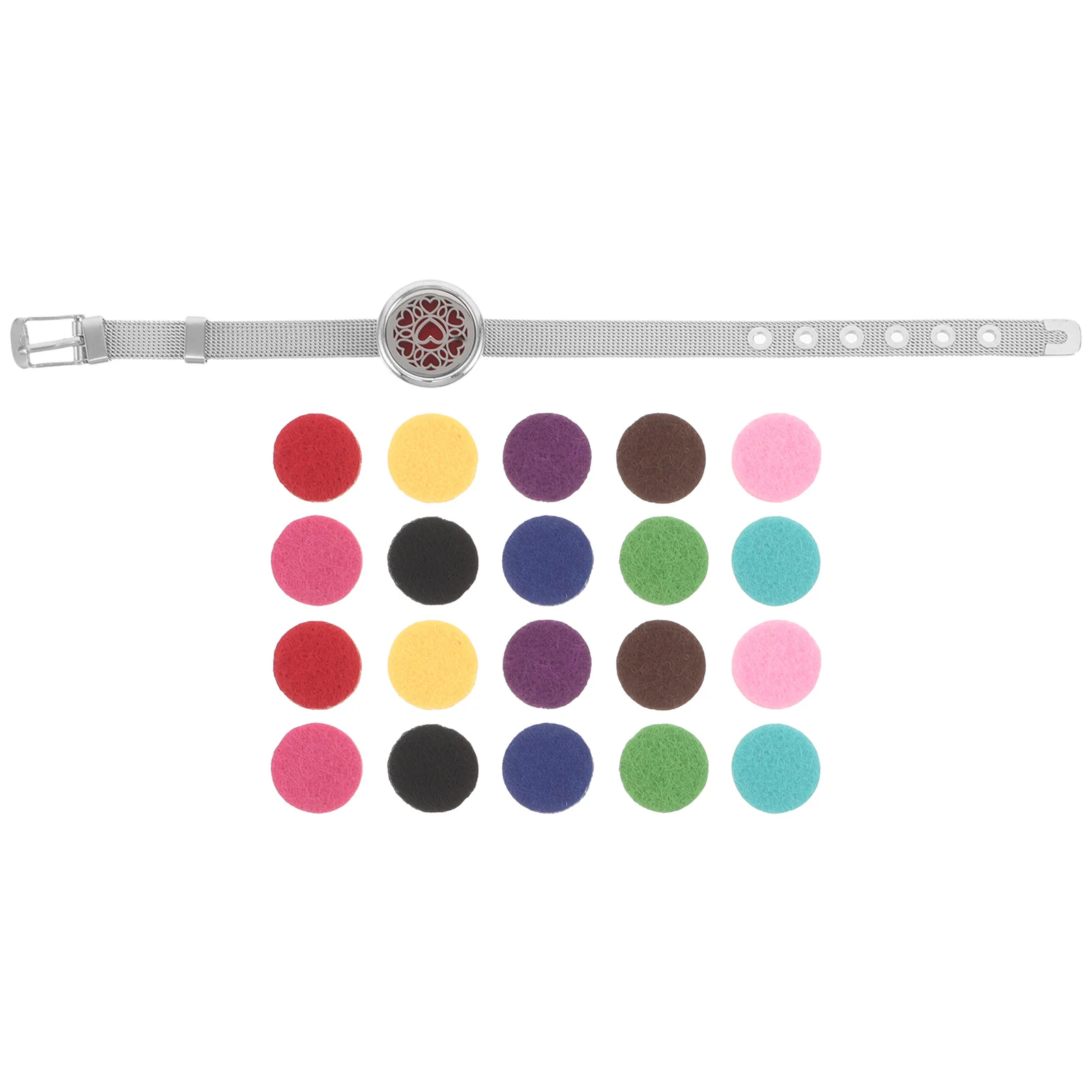 

Adjustable Aroma Bracelet Essential Oil Diffuser Hand Chain Relaxing Scented Jewelry Gift for Women Fashion