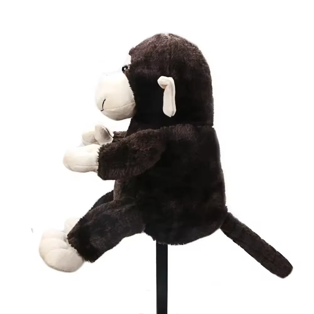 1PC Cute Monkey Plush Golf Wood Head Cover, Cartoon Animal Golf Club Protector Cover, Fit for Driver / Fairway Wood, Lightweight image 4