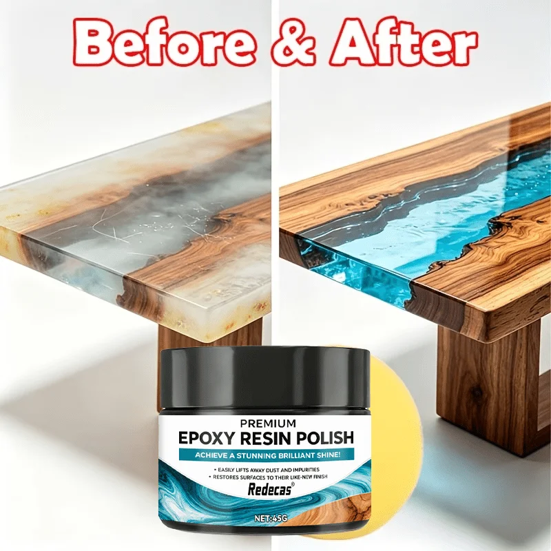 Premium Epoxy Polishing Kit, Buff Scratches Restore Crystal Mirror Shine for River Tables Art Crafts, Home & Pro Use