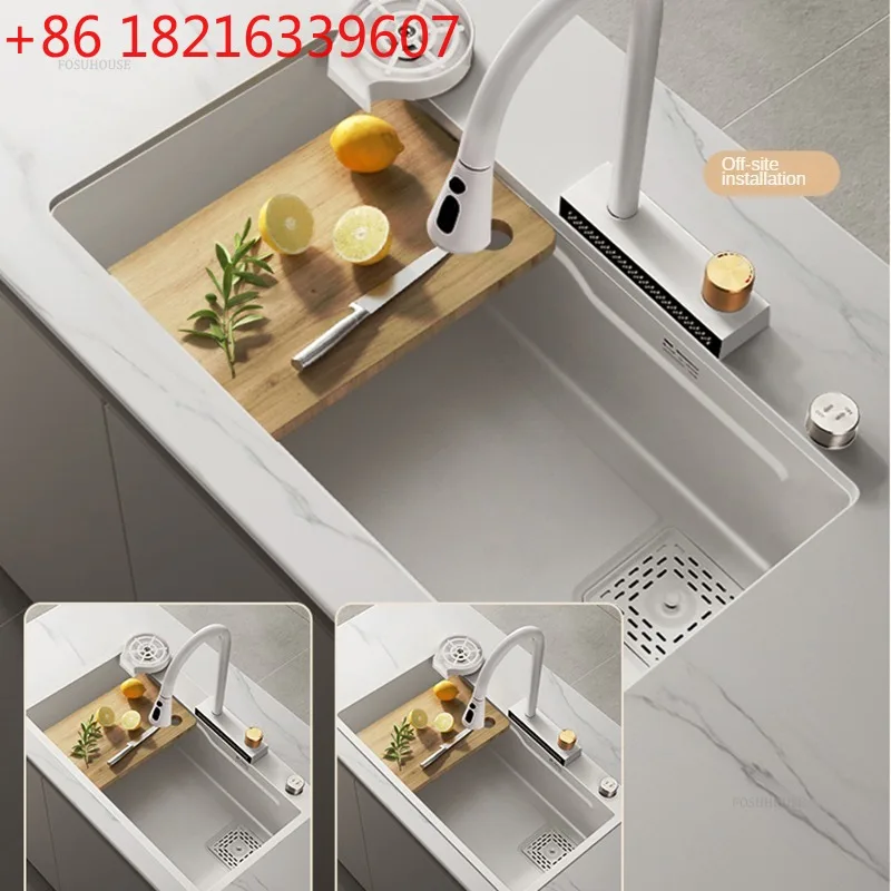 YAO Japanese Stainless Steel Kitchen Sinks for Cafe Scratch-resistant Cup Washer Sink Multi-functional Kitchen Sink for Home