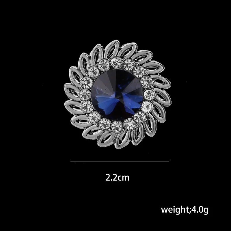 Broche coréenne rétro en cristal strass pour hommes et femmes, haut de gamme, mode chemise à revers, Badge de costume, accessoires bijoux à la mode