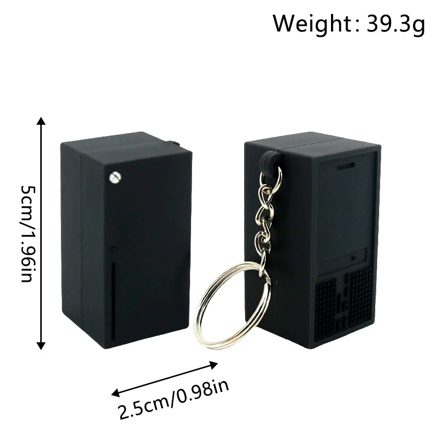 Chibi Switch Model Keychain Mini Game Boy Key Chain Car Bags Pendant For Men Phone Key Ring Toys Birthday Gift