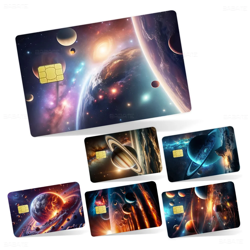 

Planets Poster The Solar System Anmie Sticker Film Skin Cover For Credit Card Debit Bank Card Front