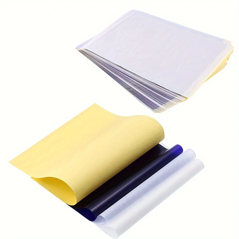 20 Packs of Professional Tattoo Transfer Paper - Personalized Design of Heat Transfer Template Paper, Durable and Reusable