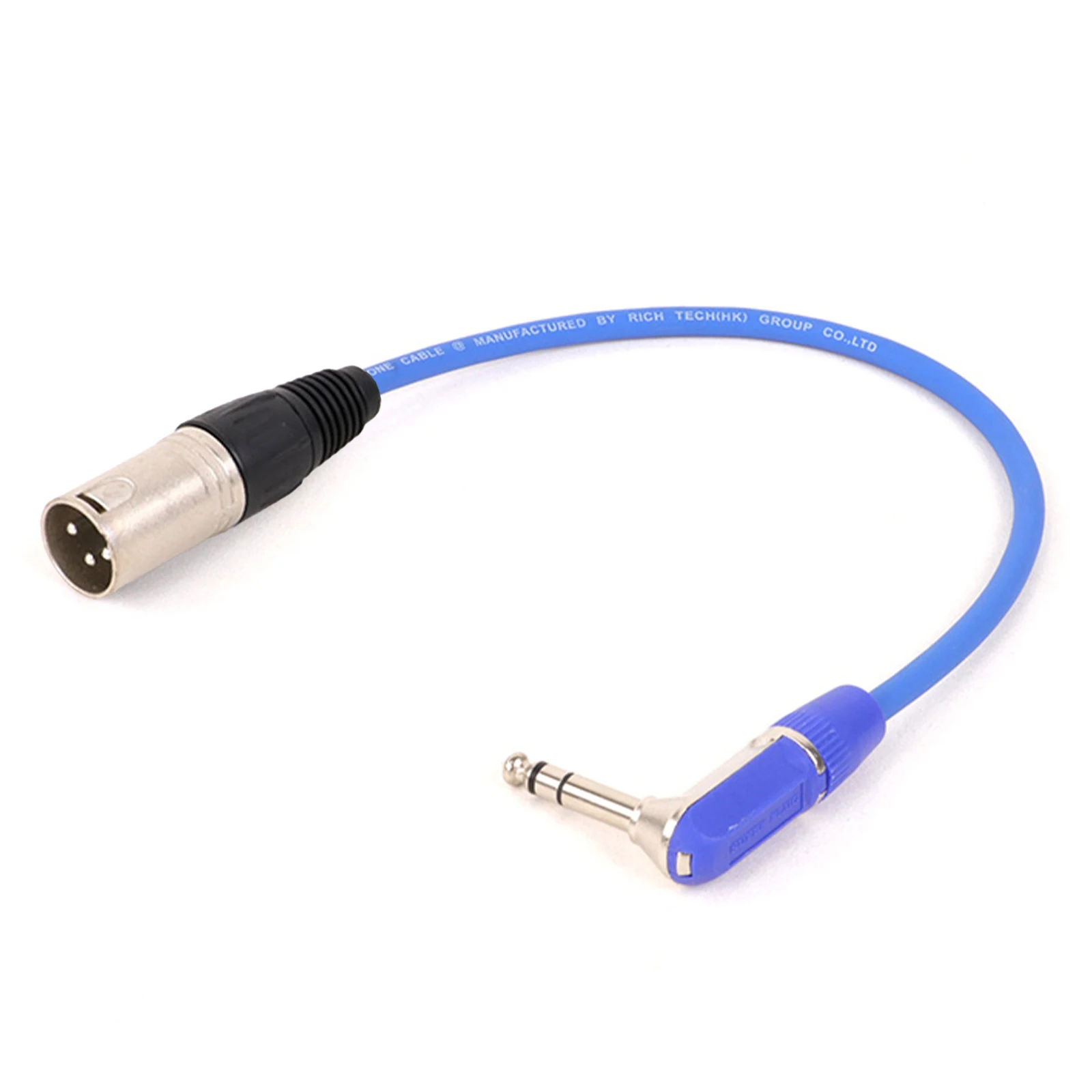 XLR to 90 degree 6.35 6.5 TRS Balanced Audio Cable XLR Cannon Stereo Karon Microphone Mixing Console Sound Card Extension Line