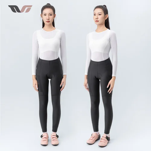 Imagen 2 del producto Pantalones de Ciclismo para Mujer ROCKBROS, Pantalones Largos Térmicos de Forro Polar para Invierno y Otoño, Pantalones Deportivos para Ciclismo de Montaña y Carretera