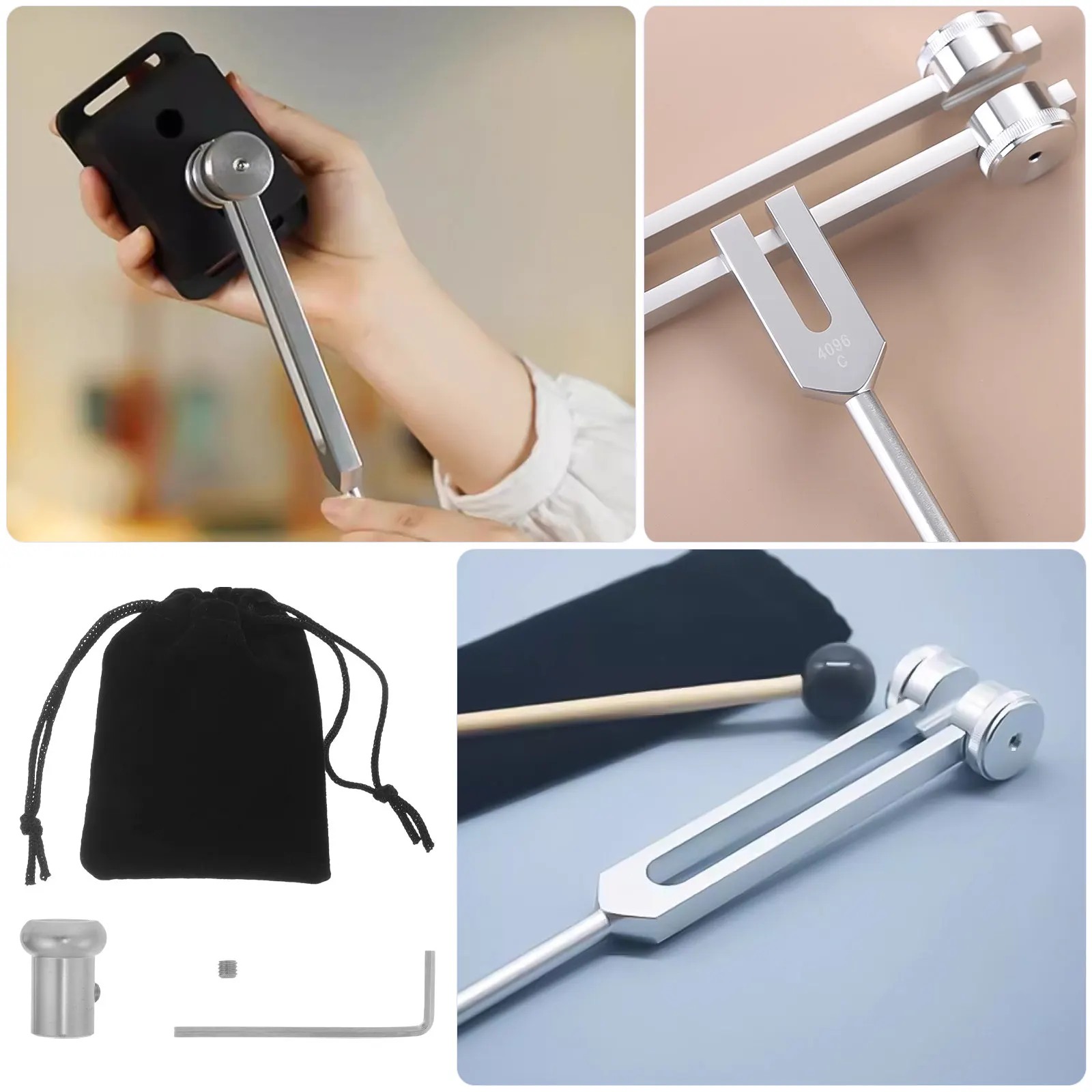 

Набор из 1 шт. держателей для кристаллических камертонов, сменные перкуссионные детали для медитации, инструмент для усиления релаксации