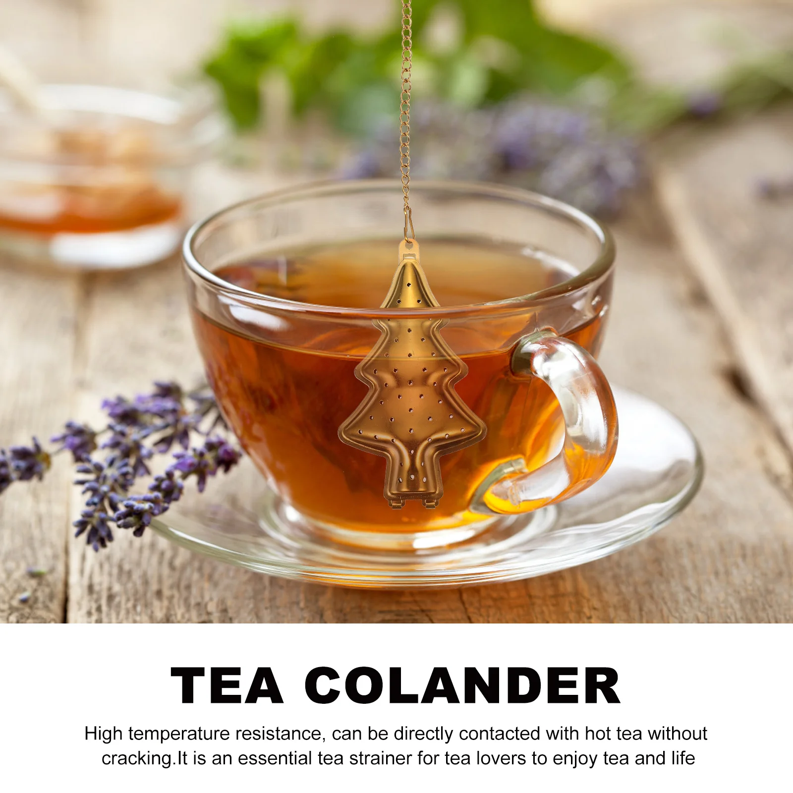 

2pcs Strainer For Home High Temperature Resistant Tea Filter Tool No Residue Easy Clean Tea Infuser For Office Use