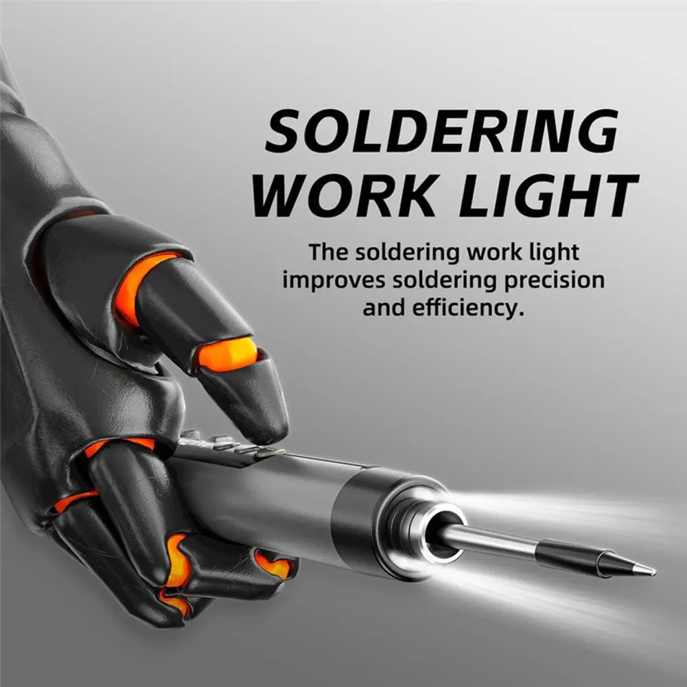 Type-C Mini Digital USB Charging Iron Portable Wireless Home Appliance Repair DIY Kit Set Welding Tools