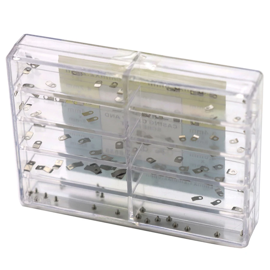 時計部品、ケース内ムーブメント固定用接続プレート、ムーブメントとケース固定用ネジ