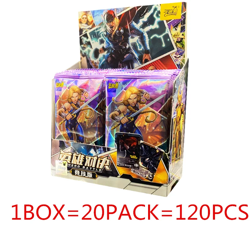 2023 New Original Marvel Cards DC Movie Peripheral Card Superhero Battle Animal Flash Gold Game Collection Card Box Gift for Boy