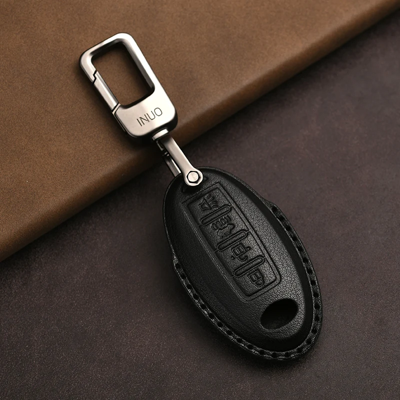 Genuine Leather Protector for Infiniti Key Cover/Q50L/Qx50/Qx60/Qx70/Q70L Car Key Case