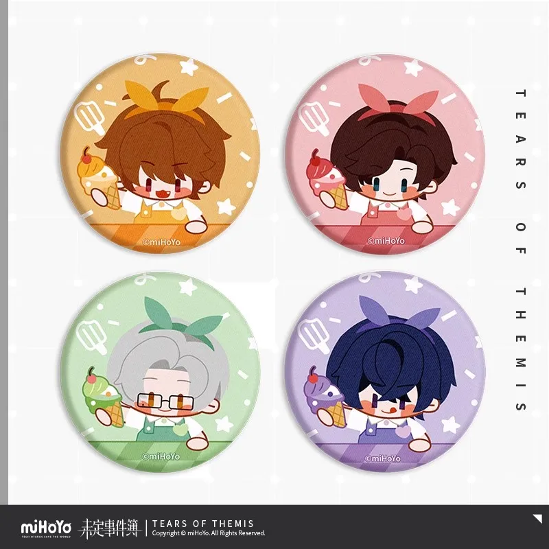 

Official miHoYo Tears of Themis Summer Relaxation Series Q-Style Plush Badges Anime Gaming Merchandise Accessories Brooches