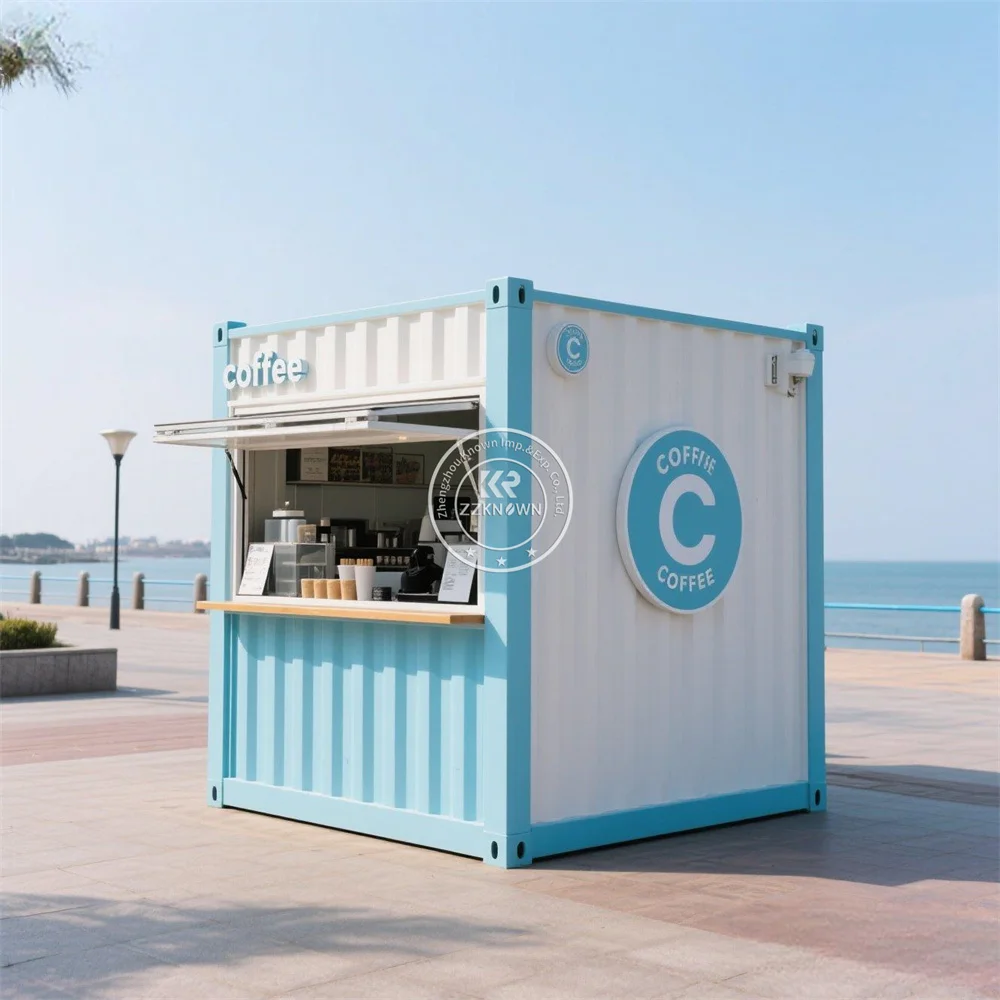 

Modern Office Store Shipping Container Bar Street Coffee Kiosk Full Kitchen Prefabricated Restaurant Outdoor Container Bar