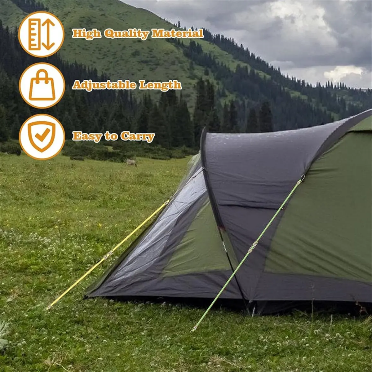 ABFW 21 Pcs Mini Bungee Cords with Hooks,10in Adjustable Short Bungee Cords Heavy Duty, Stretchy Straps for Luggage Tent Tarp