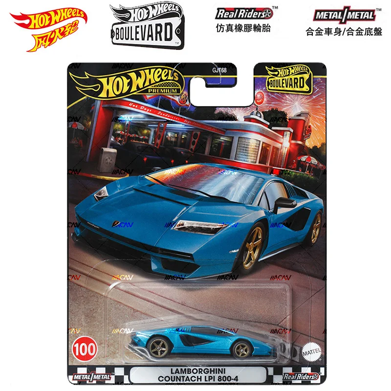 Mattel Hot Wheels-bulevar Premium 20 2021, TOYOTA 60S, FIAT LAMBORGHINI 1/64, modelo de vehículo fundido a presión, coches, juguetes para niños, regalo