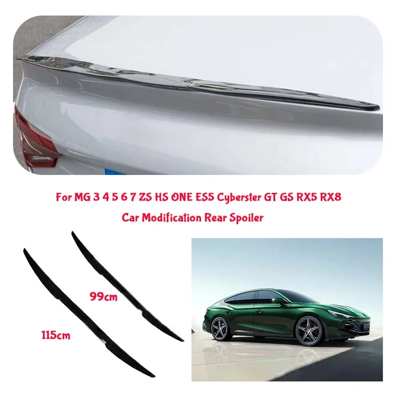 For MG PVC Material Car Special Tail Wing Punch-Free Integrated Paste Auto Spoiler car wing