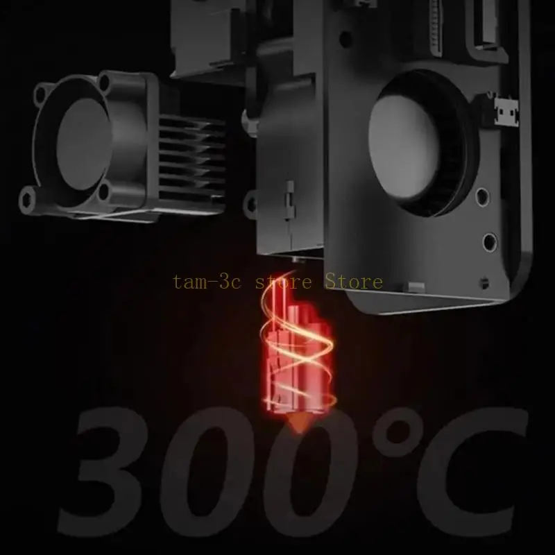 3D Printing Accessory Extruder with Cooling Block Cooling Fan Integrated Shell Simple Installation Stable Performances