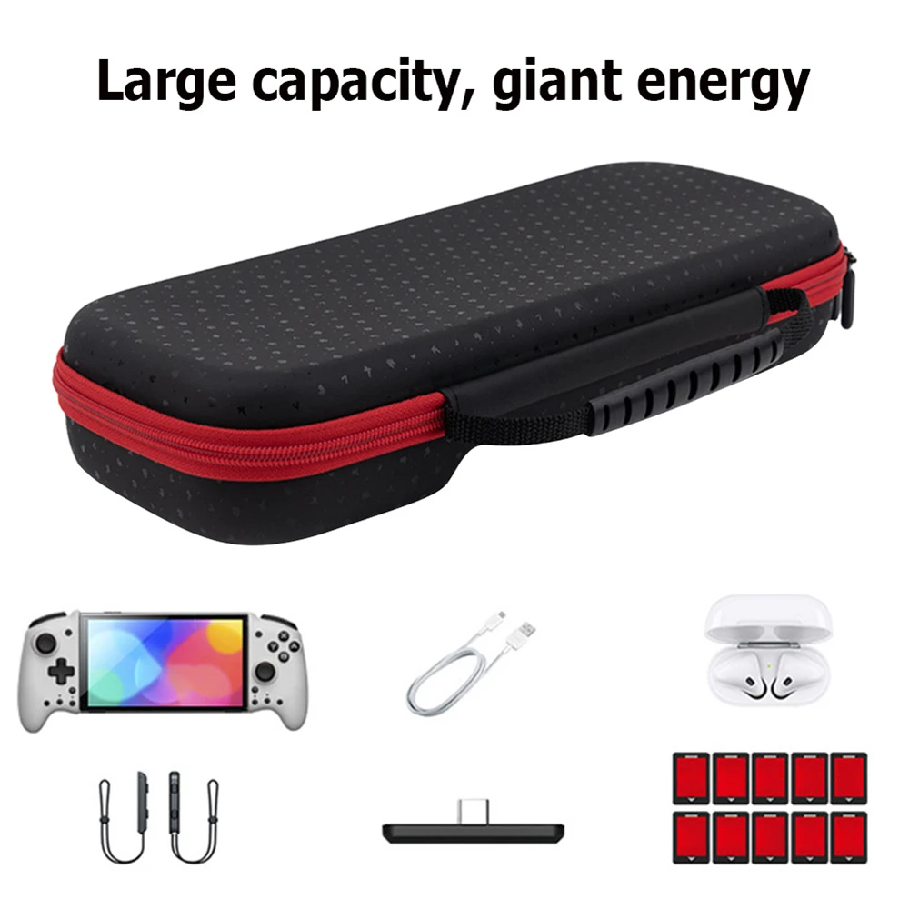 Case For NS Hori Protective Carrying Case Large Capacity Gamepad Storage Bag Game Controller Travel Portable Pouch 2 Way Zipper