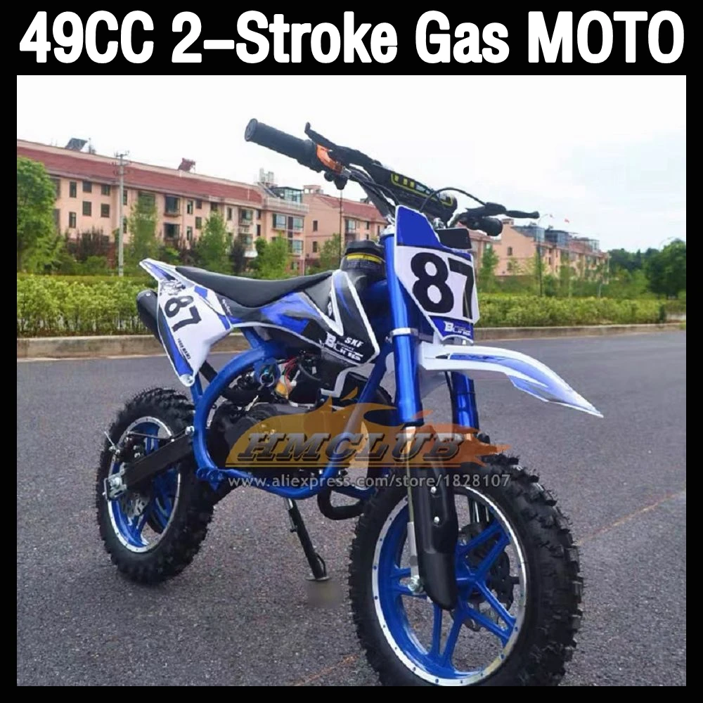 2023 49/50CC 2 Stroke ATV OFF-road Gasoline Motorcycle Racing MOTO Dirt Bike Motorbike For Outdoor Sports Race Team Racing Game