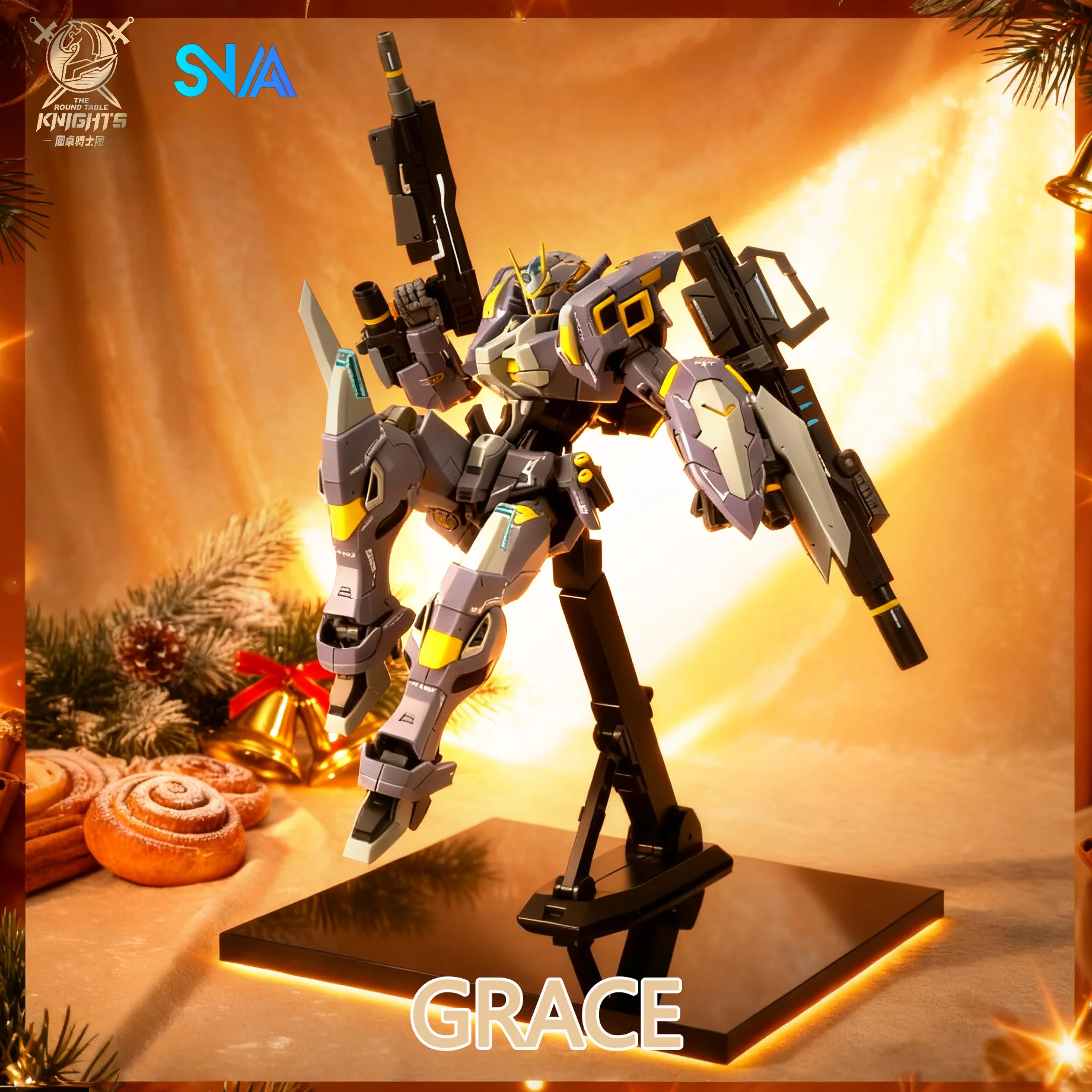 

SNAA Trendy Collectible Hit Knights of The Round Table Lancelot Percival Sickle Kay Mecha Model Action Figure Hot Boys’ Gifts