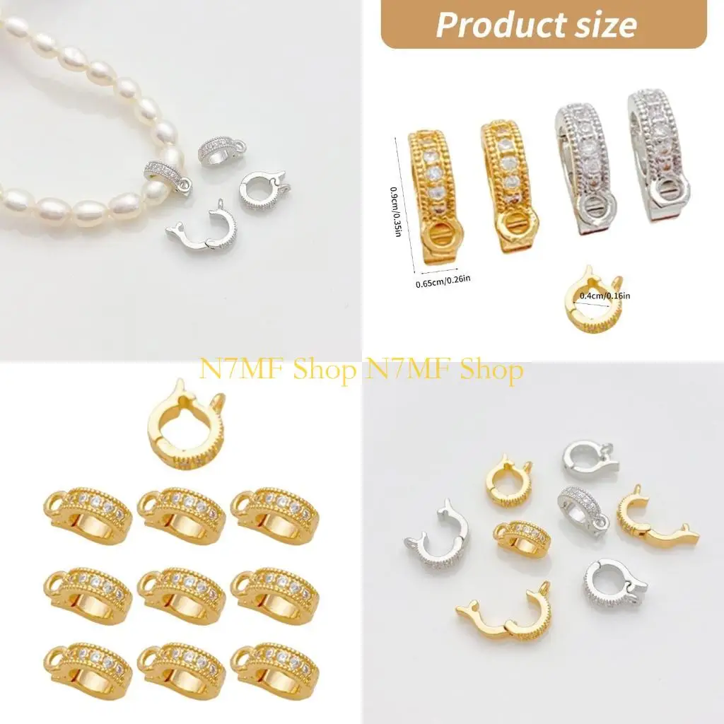 

N7MF Jewelry Fasteners Charm Pendants Clasps Connector for Jewelry Making Supplies