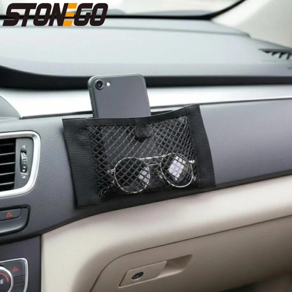 Car Trunk Elastic Net Storage Bag Organizer for Car Interior Space Saving Accessory Solutions