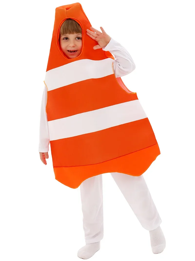 2025 Girl Boy Halloween  traffic light Cosplay traffic cone jumpsuit Costume Kid Halloween Children's animals