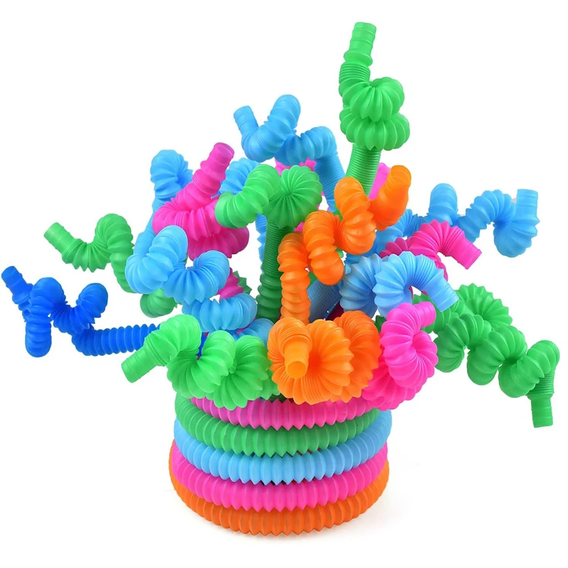 Unique XL Pop Tubes Sensory Toys ADHD Autism Fidget Tubos Flexibles Juguetes Regalos Cumpleaños Niños Para Invitados