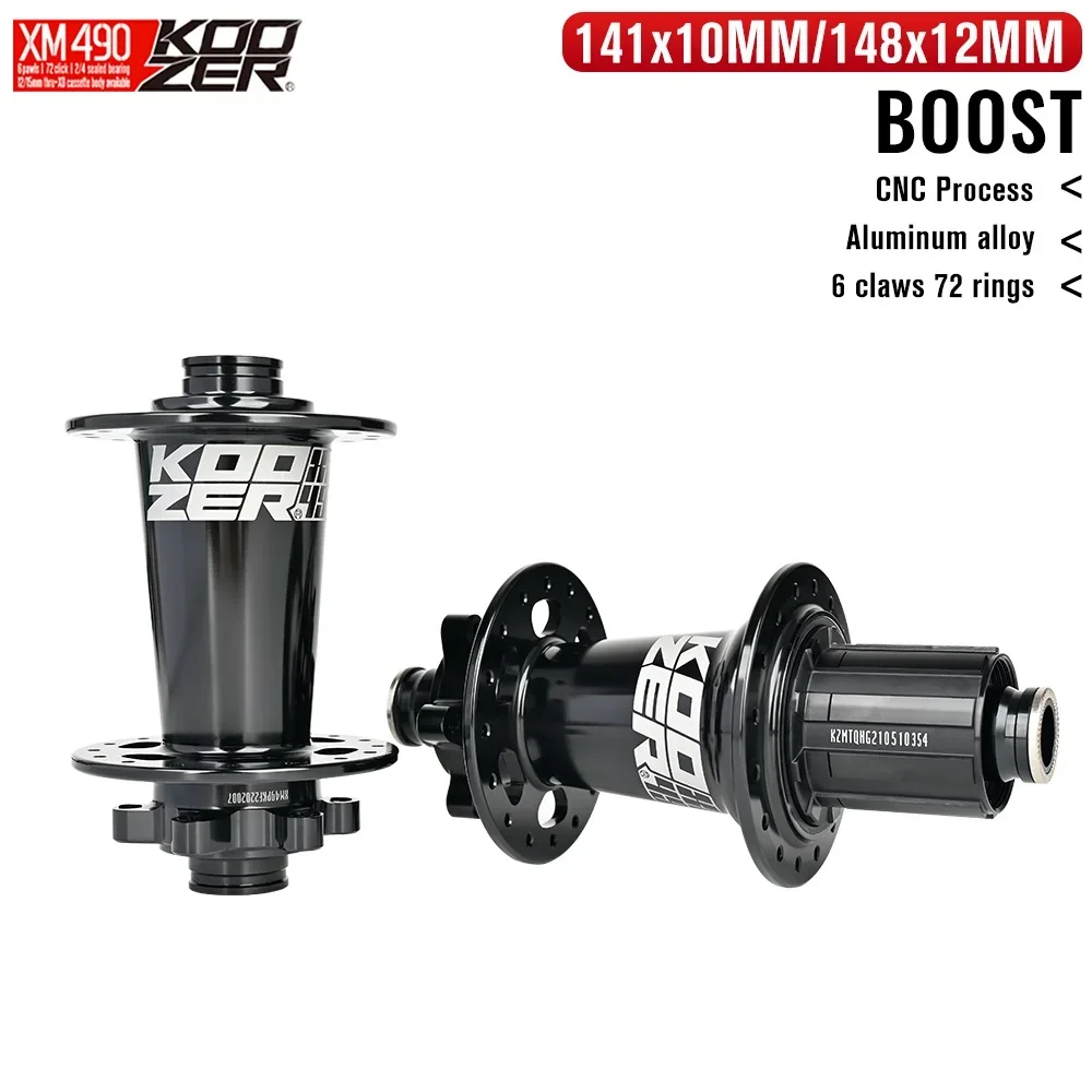 

KOOZER XM490PRO BOOST Hub QR 141x10mm 148x12mm MTB Hubs Ступица дискового тормоза для горного велосипеда 28H/32H Для SHIMANO HG MS SRAM SX XX GX XD