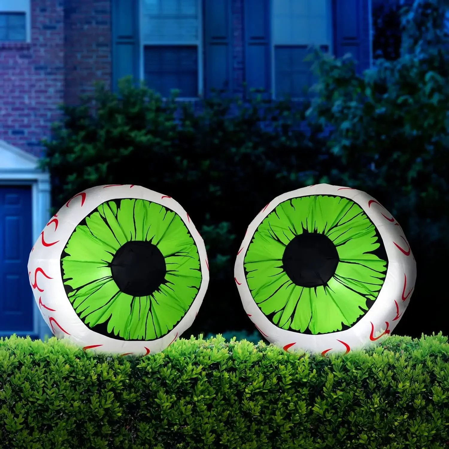 

Green Eyes for Yard 3 Ft Inflatable Halloween Decor Outdoor with LEDs Halloween Party Supplies Halloween Blow up Decoration