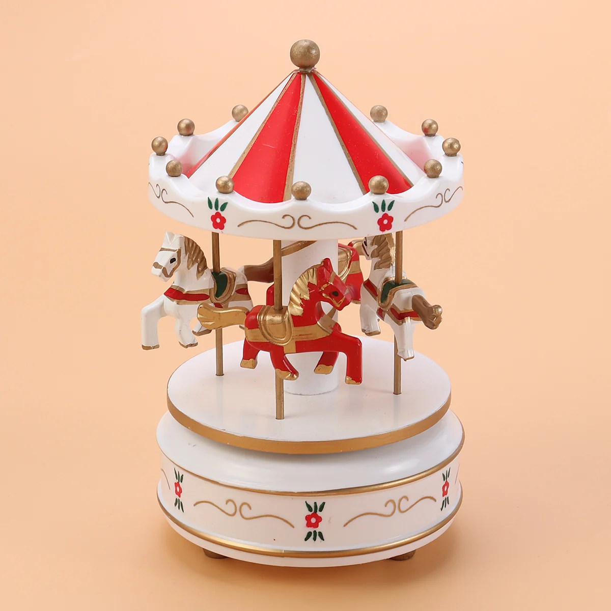 Regali per calze, ornamenti per presepe, carosello in miniatura in legno