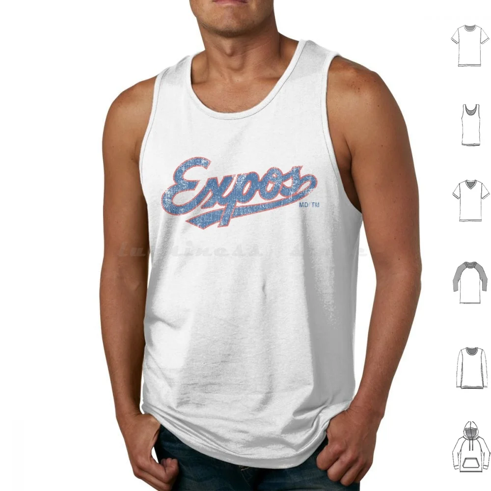 Montréál Éxpos Rétro Tank Tops Print Cotton Básébáll Fúríés 80s 90s Básébáll Básébáll Pláyér Fúríés Rétro Sports Thé Fúríés