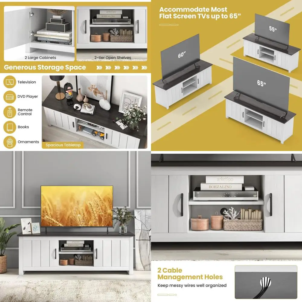 65 Tv Stand With St…