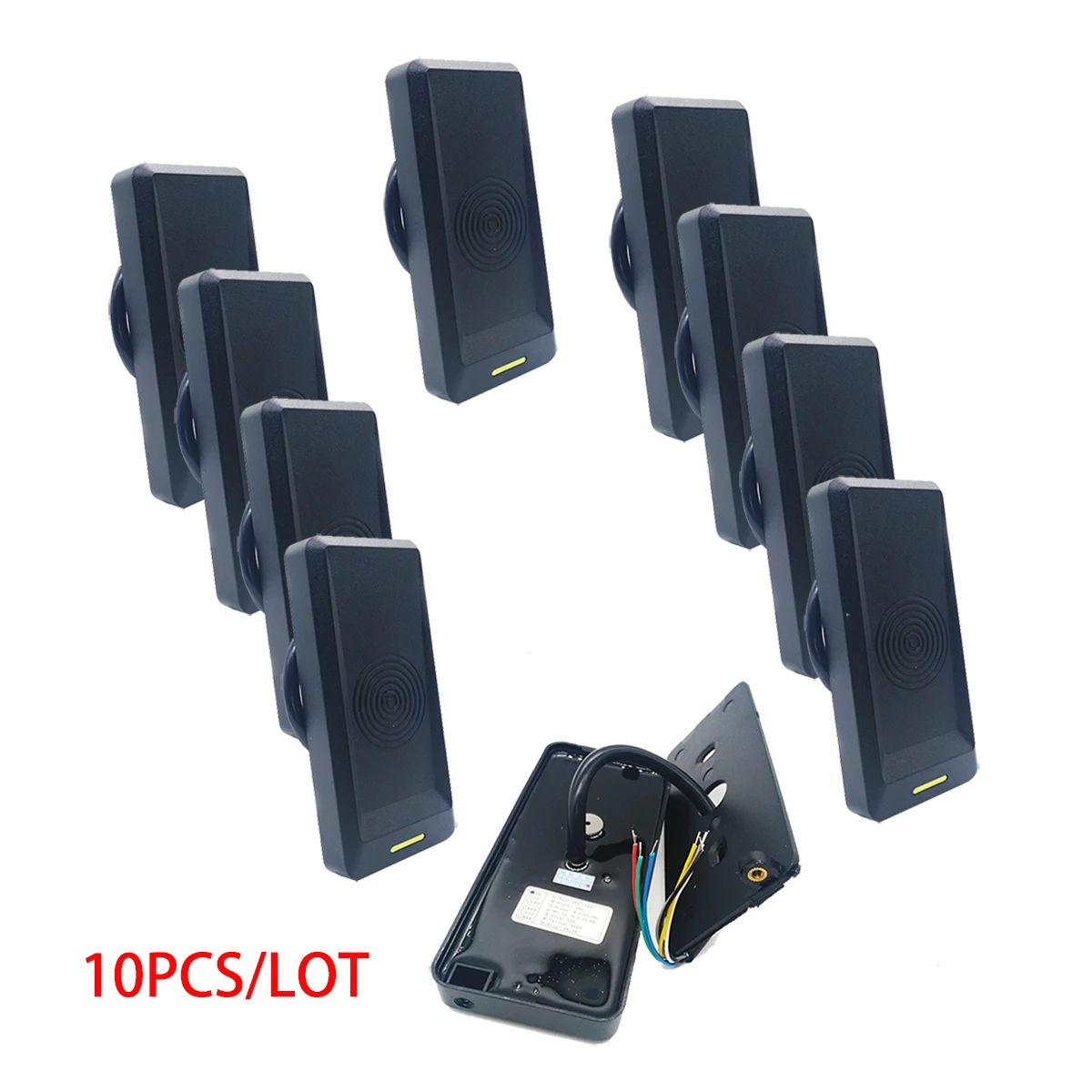 

10 PCS Waterproof Proximity RFID 125khz IC 13.56mhz Door Access Control System Wiegand 26 34 Slave Card Reader