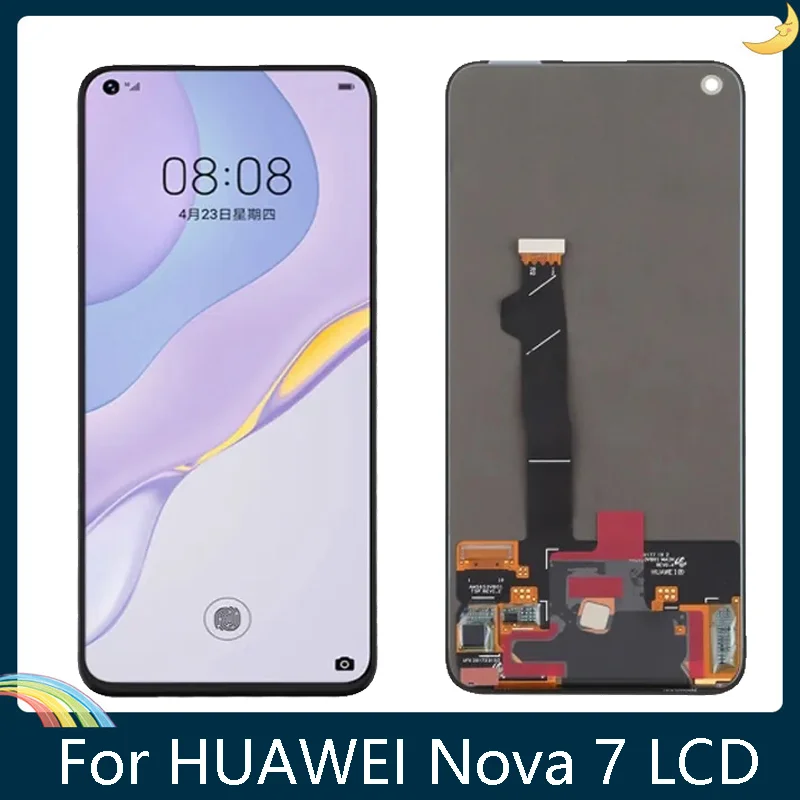 AMOLED 6.53 inches Display Replacement For Huawei Nova 7 LCD Touch Screen Digitizer Assembly For Huawei Honor 30 LCD Screen