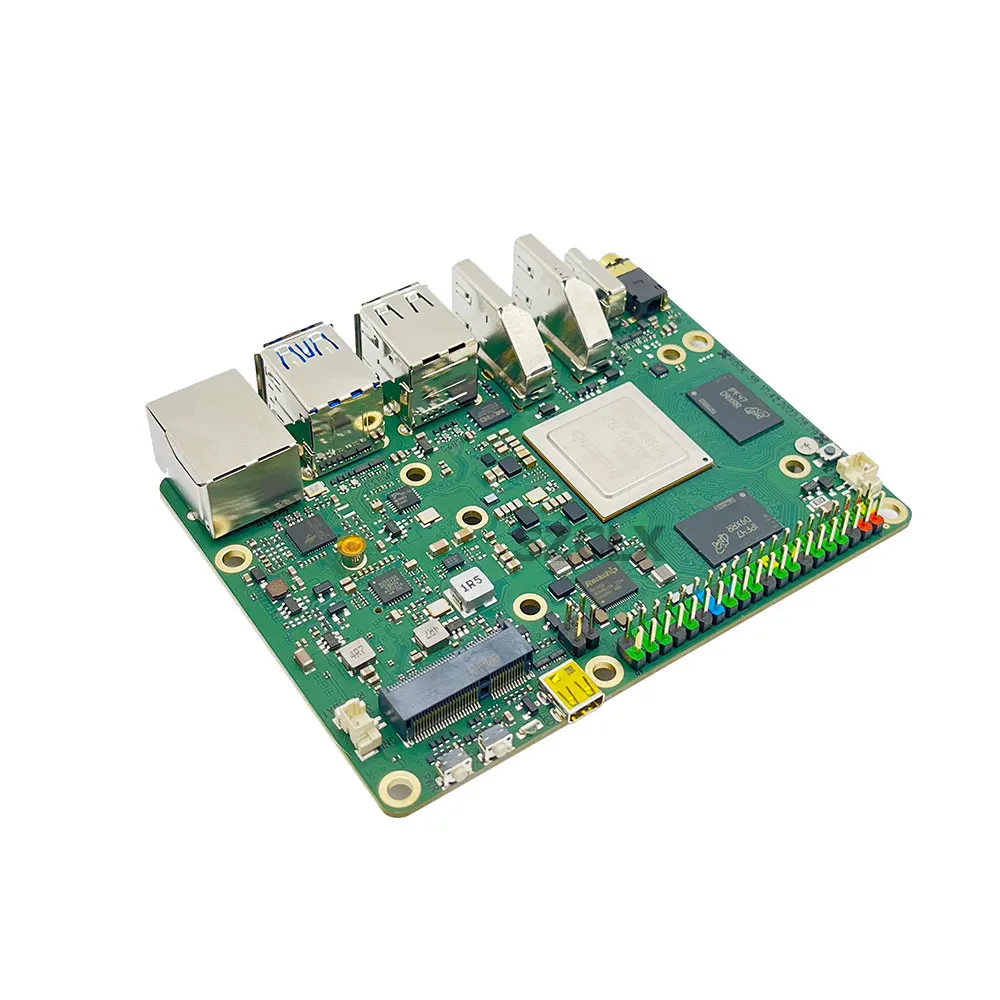 Imagem -02 - Radxa Riser Modelo b Rk3588 Sbc Quad Core A76 2.4ghz Mais Quad Core A55 1.8ghz Gpg Npu Estojo de Alimentação Opcional Rk3588