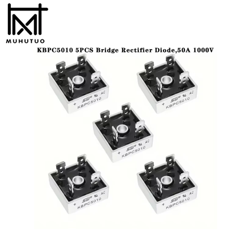 2 ピース/ロット単相整流器ブリッジ整流器ユニット KBPC5010、KBPC1510、KBPC2510、KBPC3510、対称ブリッジ