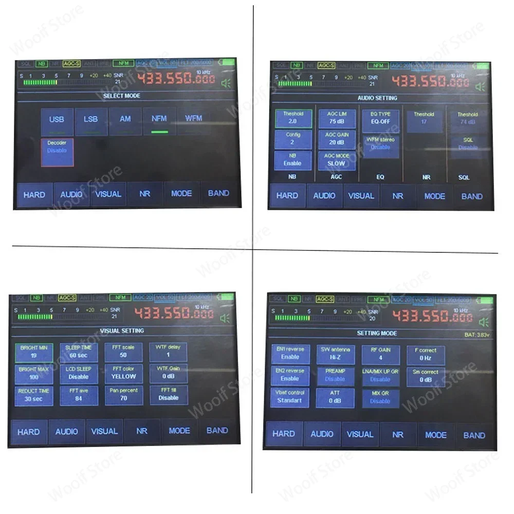 Receptor de Radio malaquita, dispositivo de 50Khz-2GHz con código de registro, DFU, SDR, Malahit, DSP, SDR, batería LCD de 3,5 pulgadas, altavoz, caja de Metal