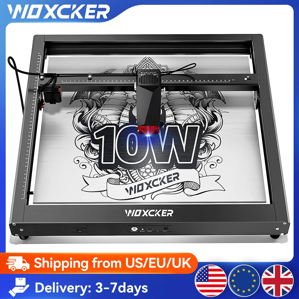 

Woxcker JL7 Laser Engraver Machine 10W Cutting Tools Lasers 400 x 400 mm Engraving Area CNC Machine DIY