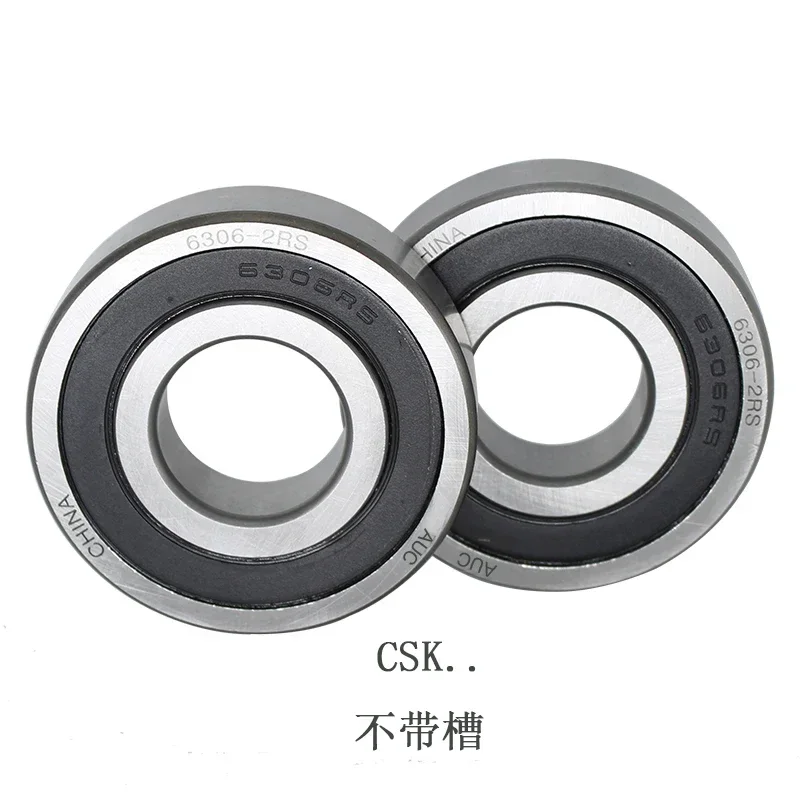 deep groove ball unidirectional bearing CSK12 15 17 20 25 30 35 40 PP with inner and outer grooves.