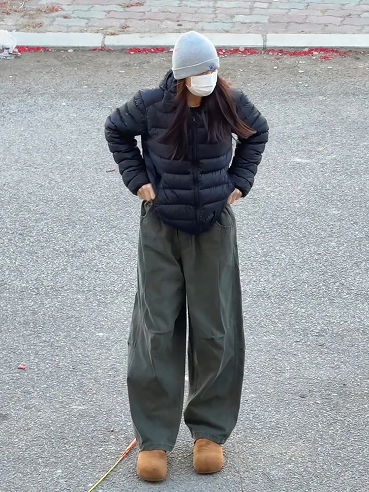 

Мужские повседневные брюки в американском стиле, весенние, свободного кроя, широкие, прямые, удобные, длинные брюки