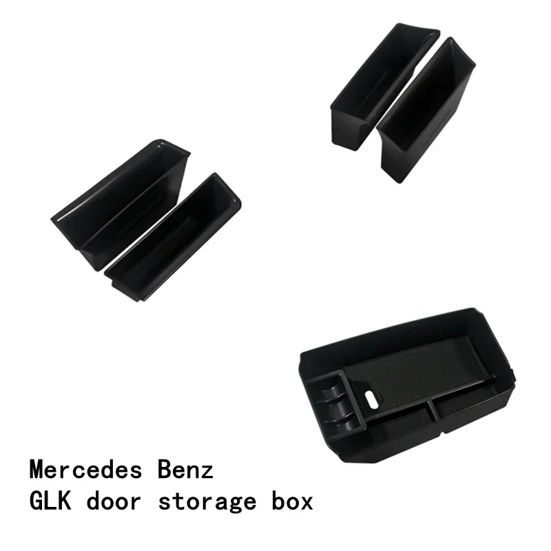 For Mercedes Benz GLK Class X204 GLK200 220 250 300 350 2008-2015 Car Central Armrest Box+Door Storage Box Organizer Tray Holder