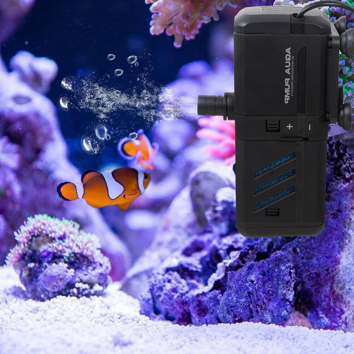 4 في 1 فلتر خزان الأسماك لحوض السمك، مضخة مياه، فلتر تنقية داخلي، موجة الأكسجين #2