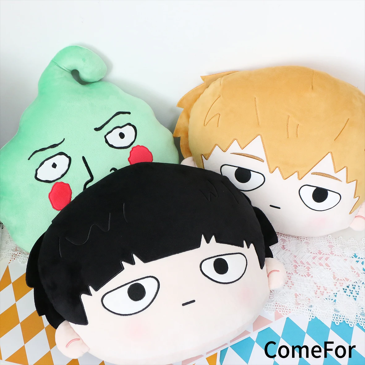 Anime Mob Psycho 100 Mobu Saiko Hyaku Hanazawa Teruki Reigen Arataka Cosplay Cartoon Maumet Pendant Throw Pillow Adorn Xmas Gift