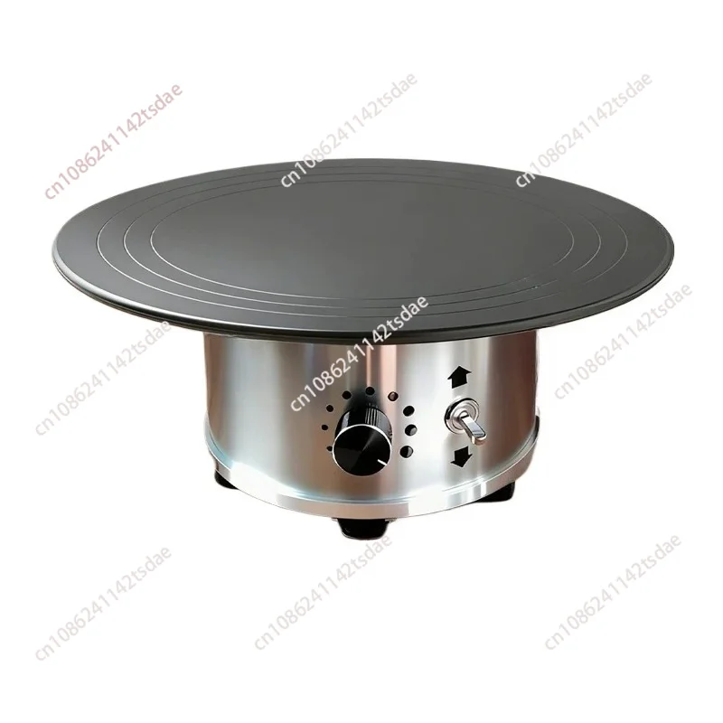 12Inch 220V Electric Rotating Cake Turntable Aluminum Alloy Non-Slip Base Baking Stand for Frosting Icing