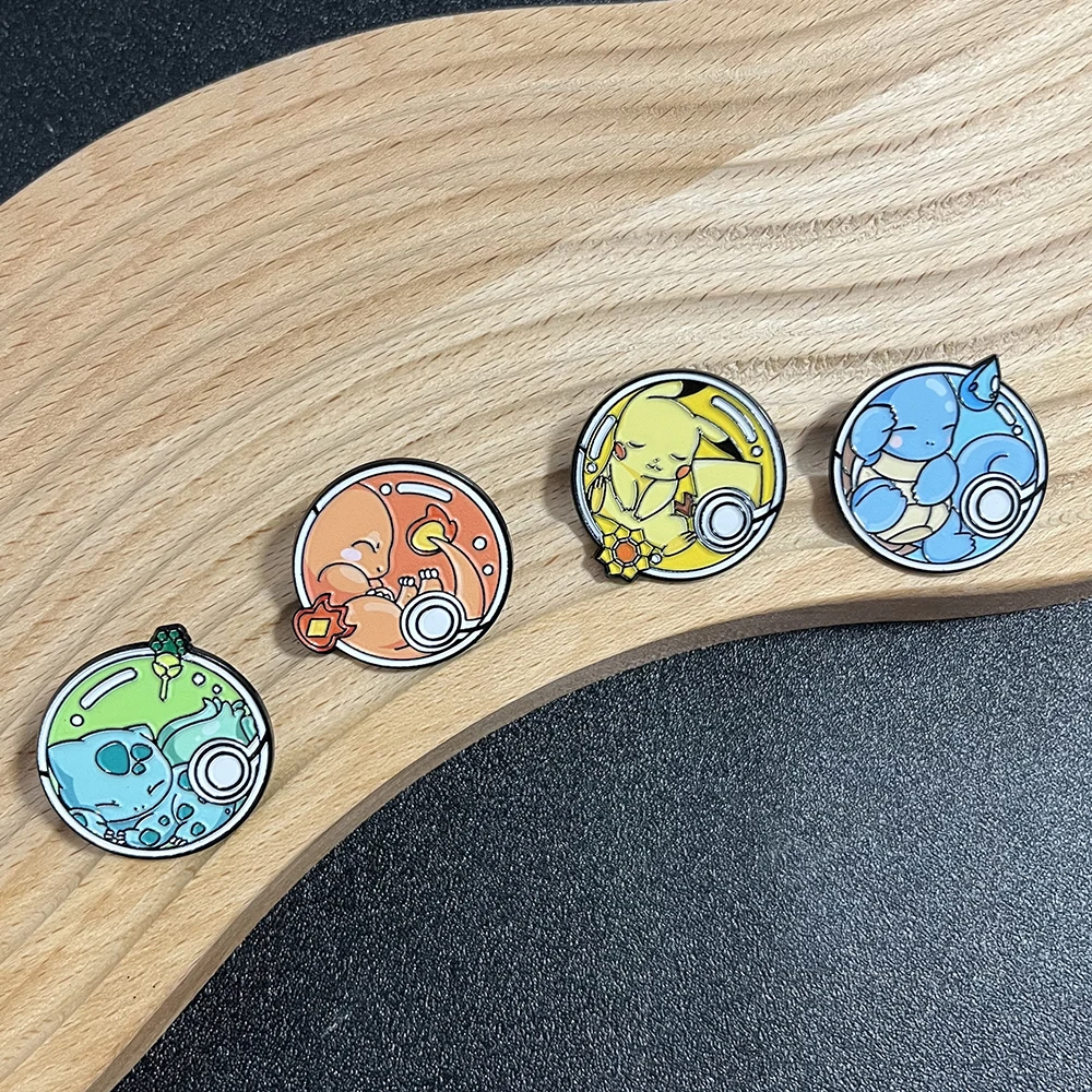 4 قطعة أنيمي اليابانية قزم المينا دبوس لطيف الكرتون بروش التلبيب شارة بدبوس على ظهره الملابس والاكسسوارات مجوهرات أصدقاء الهدايا #6