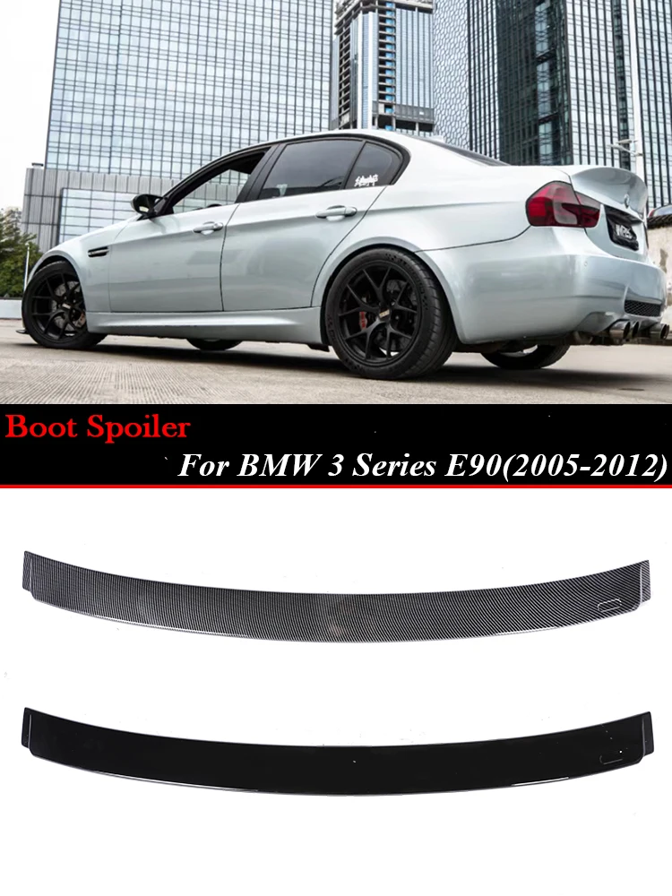 

For BMW 3 Series E90 E91 2005-2012 Carbon Fiber Rear Bumper Trunk Roof Spoiler PSM MP M4 Style Wing Lip M3 325i 328i 335i 330i